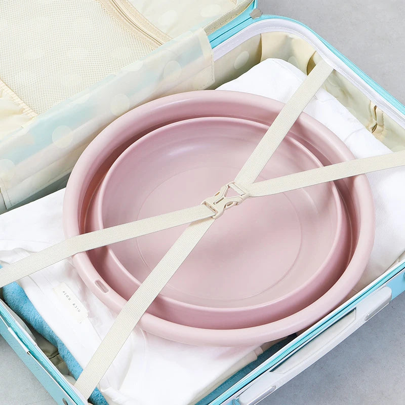 Household Foldable Plastic Basin Portable Student Dormitory Travel Laundry Thickened Wash Basin Bathroom Accessories Household