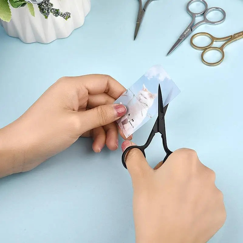 Mini Stainless Steel Sewing Scissors Household Needlework Embroidery Thread Handicraft Household  Sewing Shears Scissors