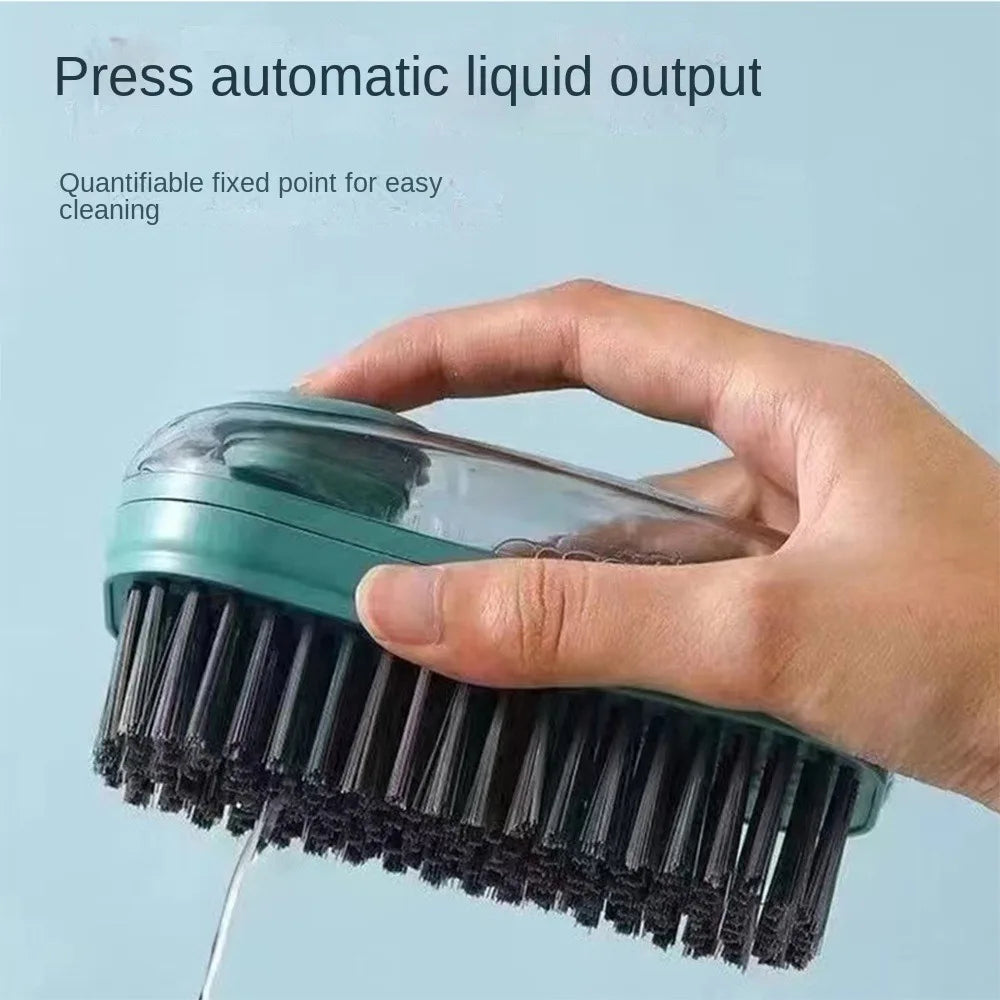 Durable Automatic Cleaning Brush Auto Soap Dispenser Soft Laundry Brush Multipurpose Household Brush Household Use