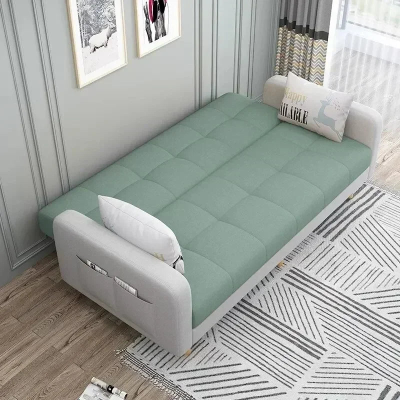 Household Goods Simple Andl Sofa Technology Fabric Sofa Small House Rental Household Simple And Modern Integrated Sofa Bed