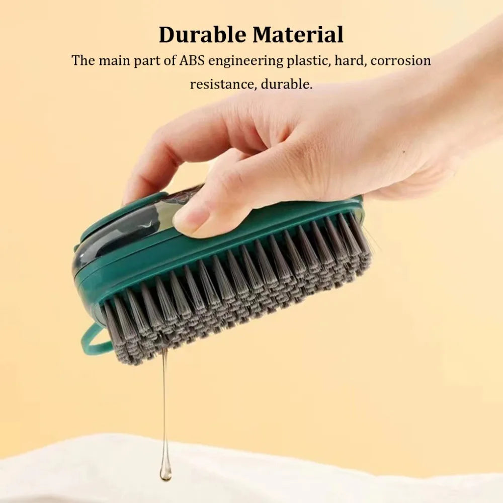 Durable Automatic Cleaning Brush Auto Soap Dispenser Soft Laundry Brush Multipurpose Household Brush Household Use