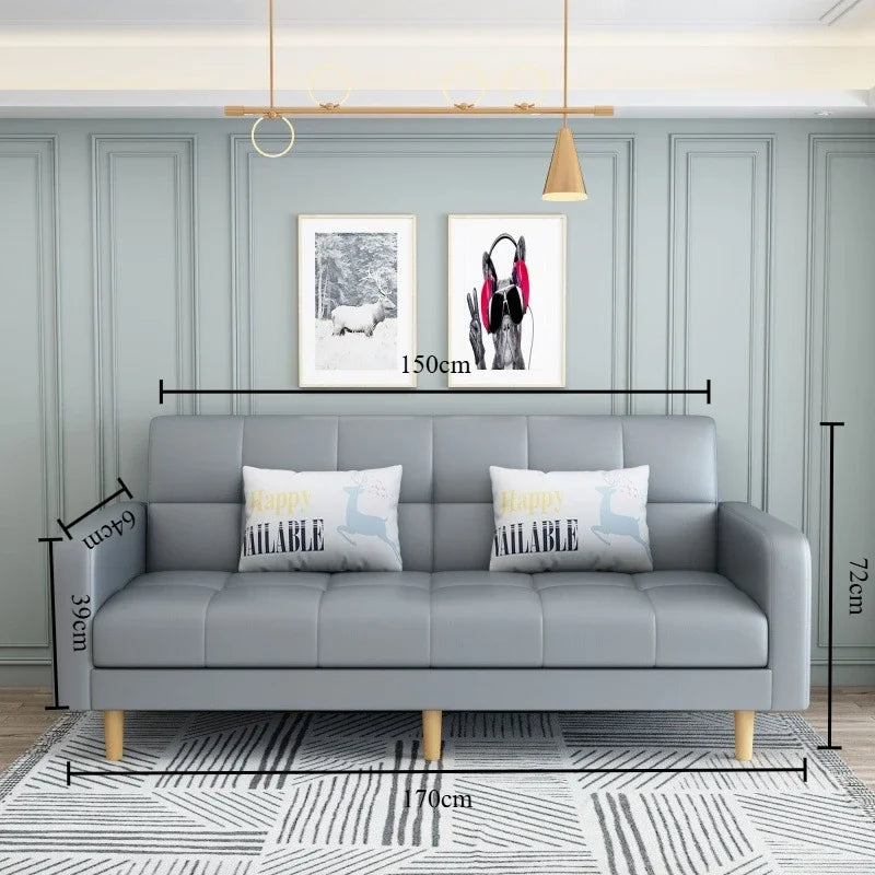 Household Goods Simple Andl Sofa Technology Fabric Sofa Small House Rental Household Simple And Modern Integrated Sofa Bed