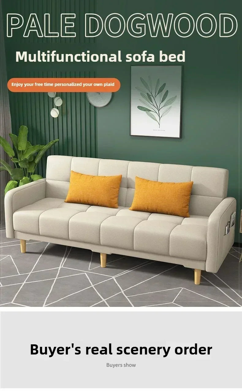Household Goods Simple Andl Sofa Technology Fabric Sofa Small House Rental Household Simple And Modern Integrated Sofa Bed