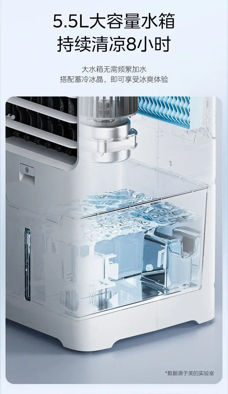 Household Single - cooling Mobile Water - cooled Air - conditioner Fan with Voice Remote Control
