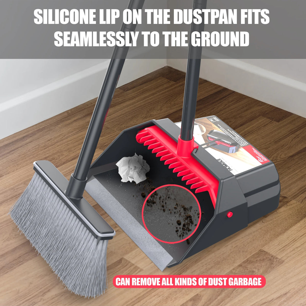 Household Broom and Dustpan Set - Combination Sweeping Tool with Long Handle Household cleaning tools