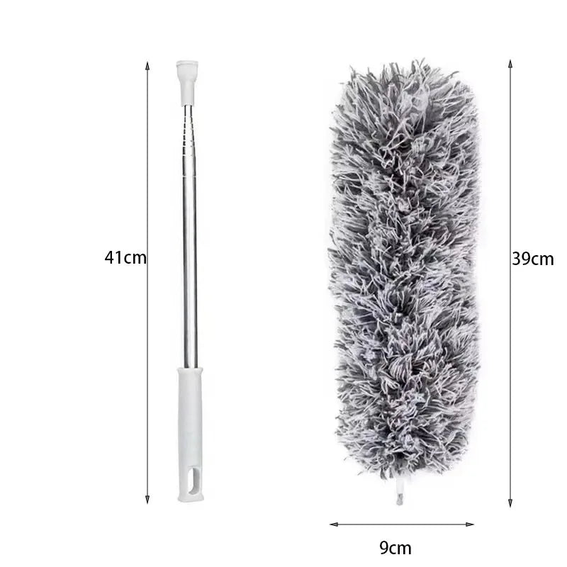 1PC 280CM Microfiber Dust Extendable Curved Ceiling Cleaning Broom Household Electrostatic Precipitator Household Cleaning Tool