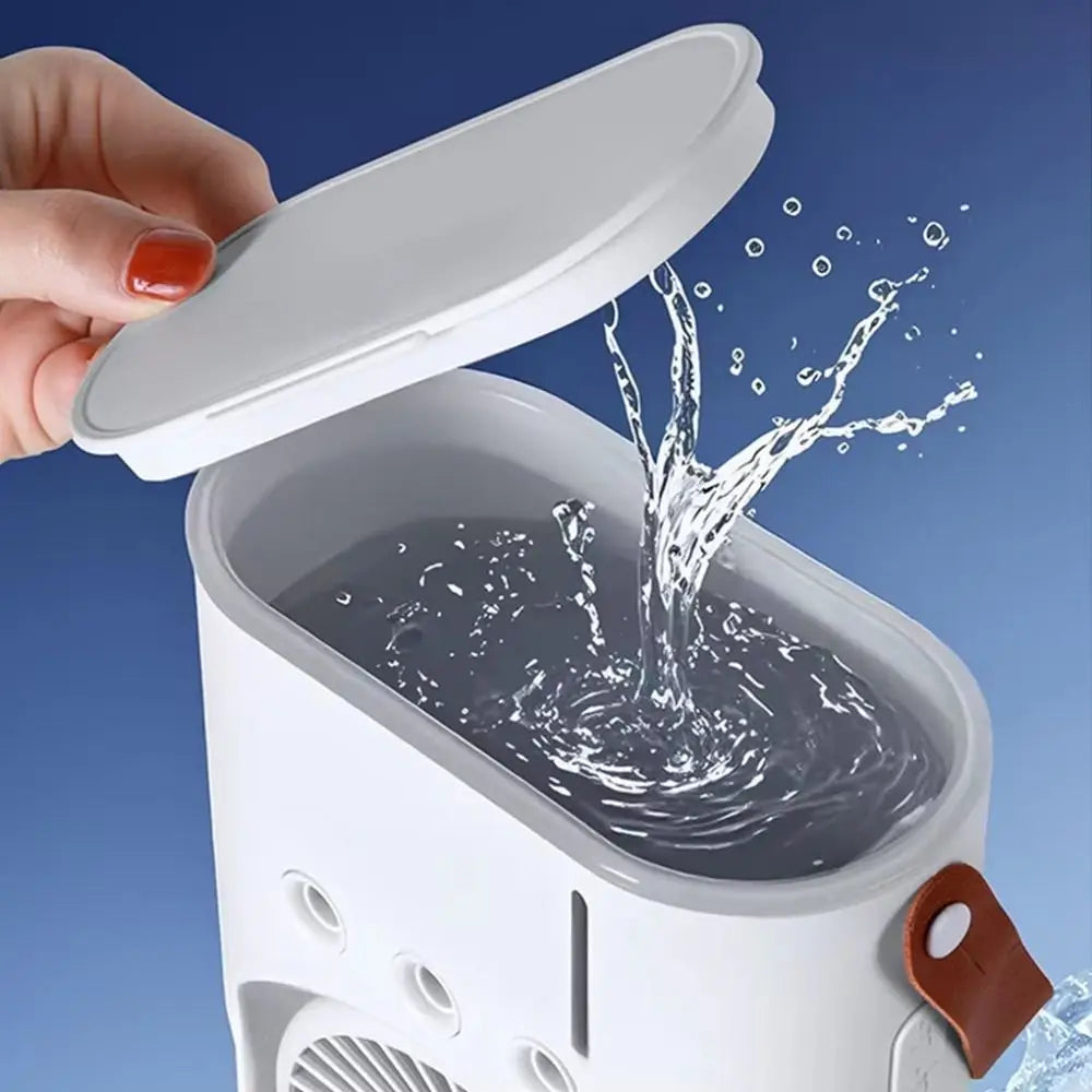Household 3 In 1 Air Conditioner Portable Dual-Head Humidifier Adjustable Wind Speed Desktop Fan Fan Bedroom