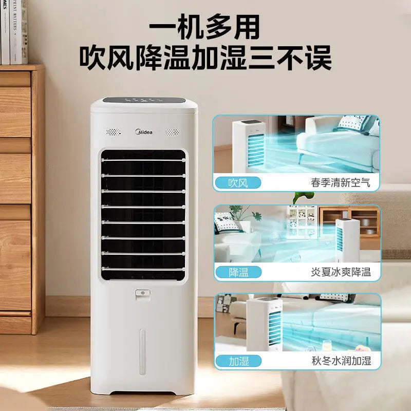 Household Single - cooling Mobile Water - cooled Air - conditioner Fan with Voice Remote Control