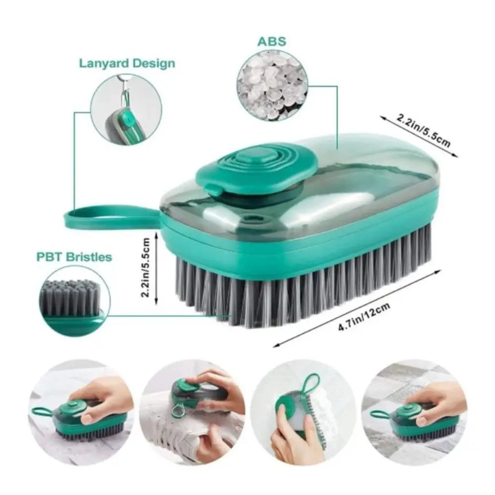 Durable Automatic Cleaning Brush Auto Soap Dispenser Soft Laundry Brush Multipurpose Household Brush Household Use