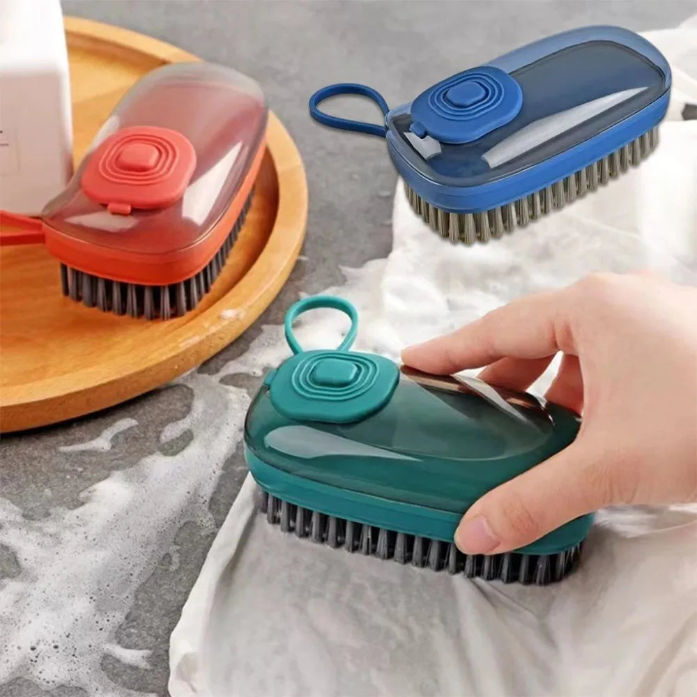 Durable Automatic Cleaning Brush Auto Soap Dispenser Soft Laundry Brush Multipurpose Household Brush Household Use