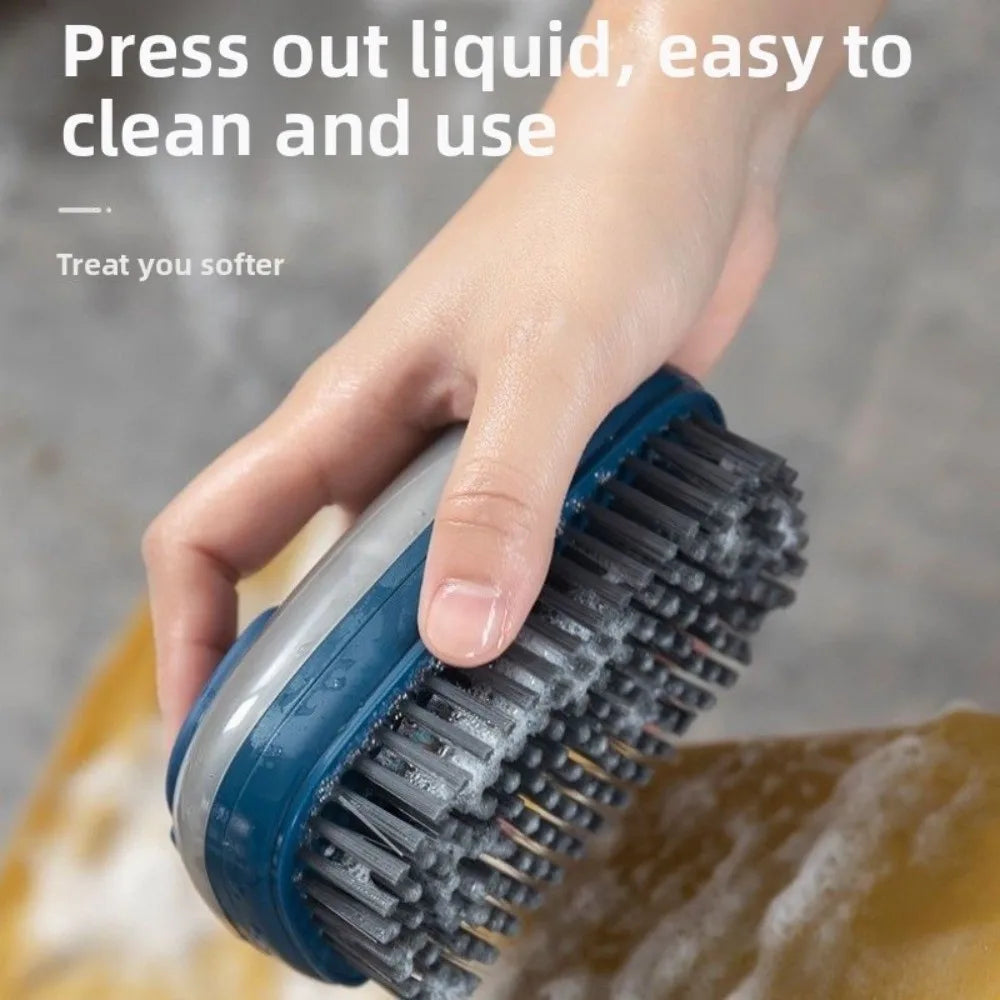 Durable Automatic Cleaning Brush Auto Soap Dispenser Soft Laundry Brush Multipurpose Household Brush Household Use