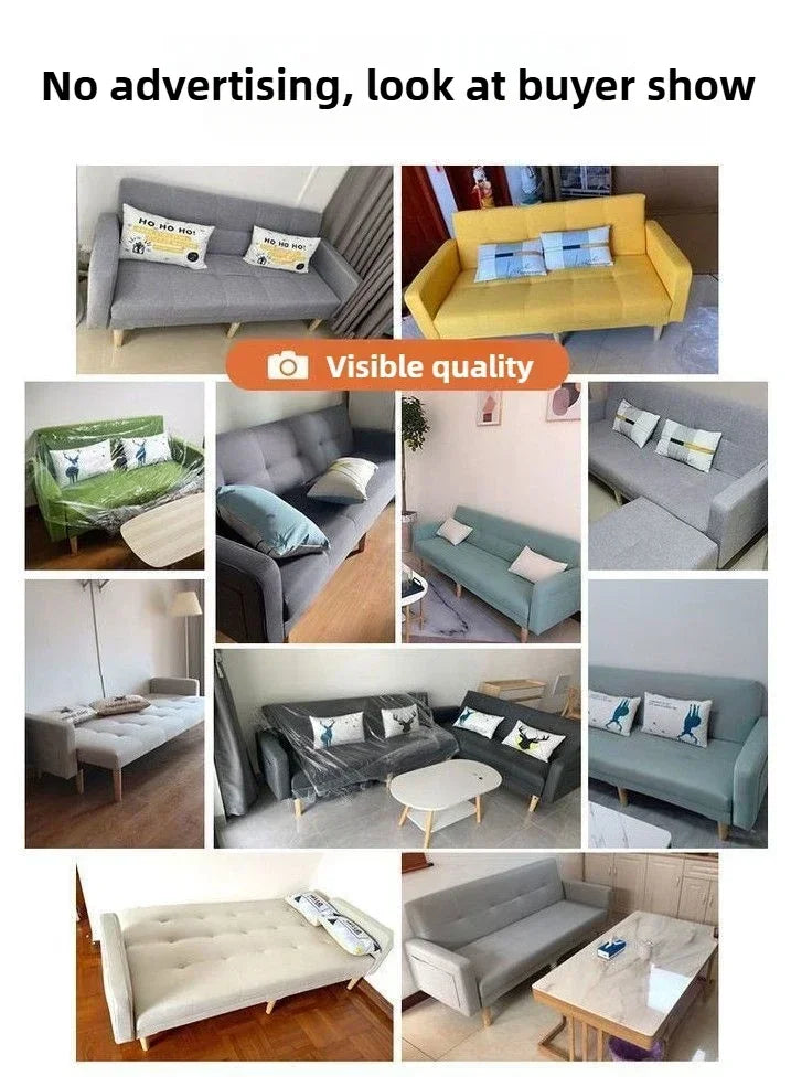 Household Goods Simple Andl Sofa Technology Fabric Sofa Small House Rental Household Simple And Modern Integrated Sofa Bed
