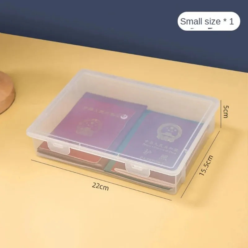 Document Organizer Household Certificate File A4 Box Important Information Household Registration Book Dust Proof Storage