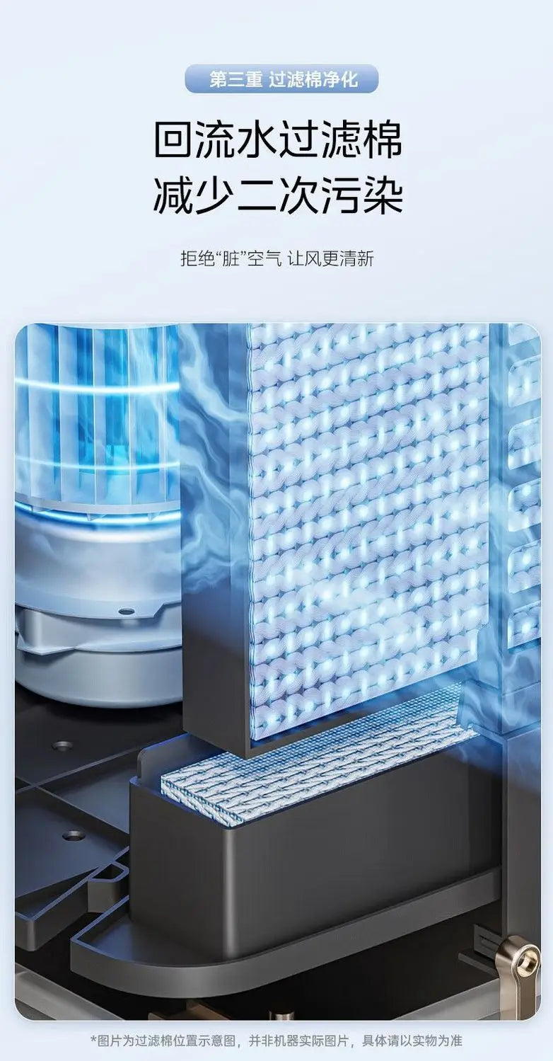 Household Single - cooling Mobile Water - cooled Air - conditioner Fan with Voice Remote Control