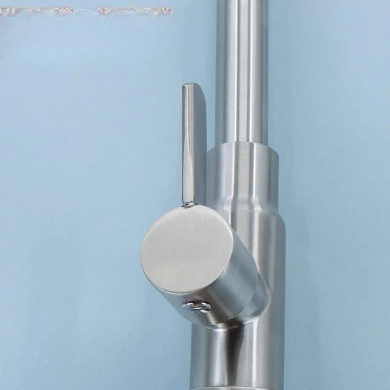 1pc Stainless Steel Faucet Bathroom Single Cooling Faucet Kitchen Household Dishwashing Faucet Household Hardware Accessories