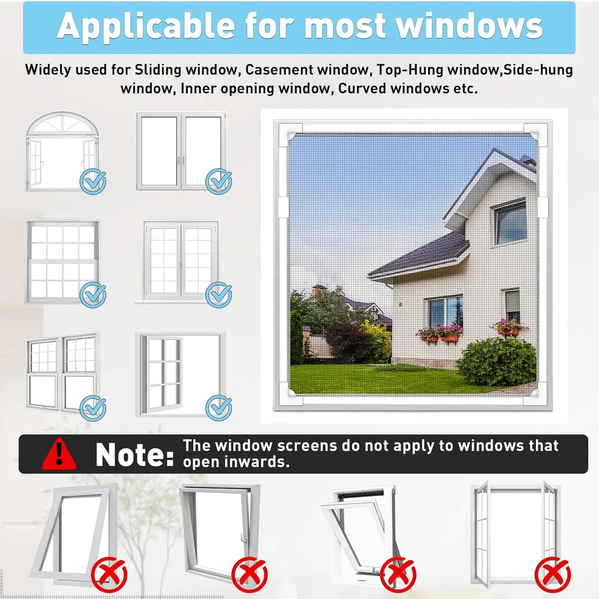 Magnetic Mesh Mosquito Screen, Household Invisible Screen Window, Simple, Household Use, Automatic Shutdown Magnetic Window