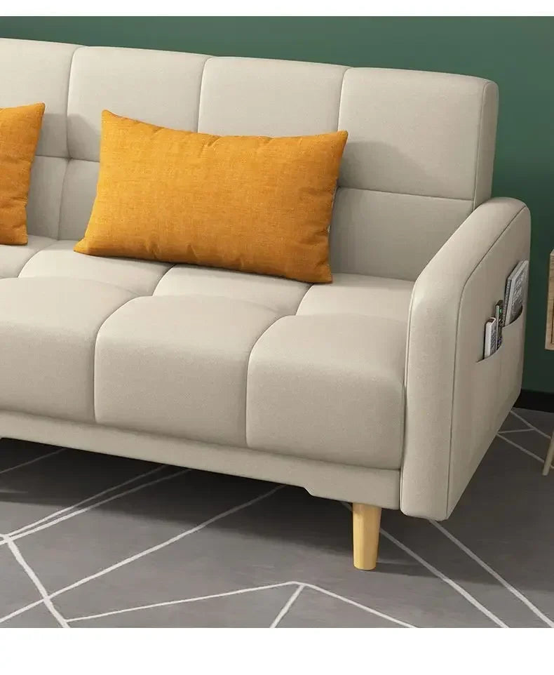 Household Goods Simple Andl Sofa Technology Fabric Sofa Small House Rental Household Simple And Modern Integrated Sofa Bed