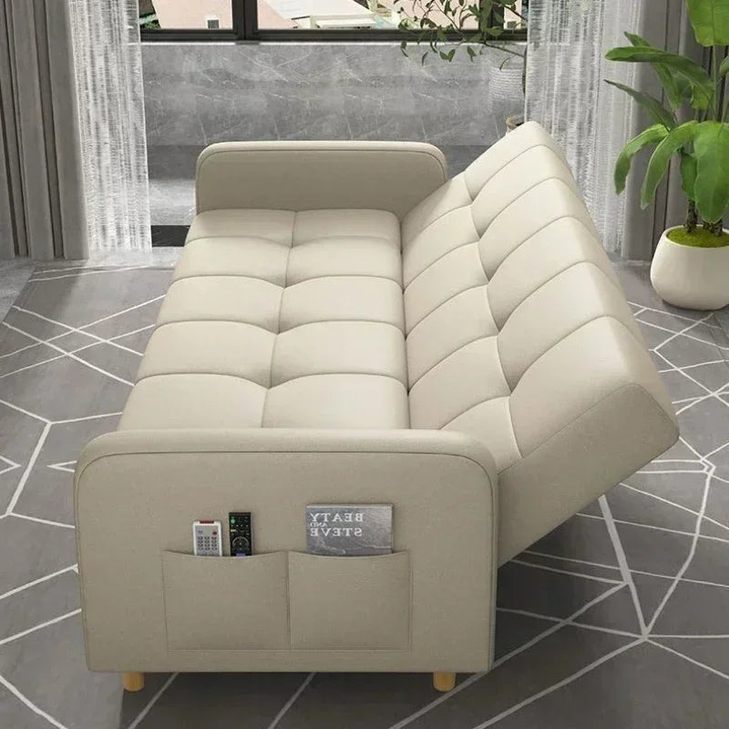 Household Goods Simple Andl Sofa Technology Fabric Sofa Small House Rental Household Simple And Modern Integrated Sofa Bed