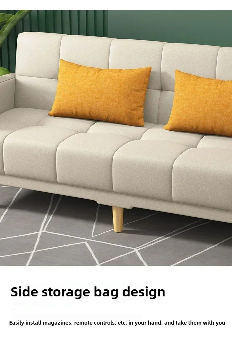 Household Goods Simple Andl Sofa Technology Fabric Sofa Small House Rental Household Simple And Modern Integrated Sofa Bed
