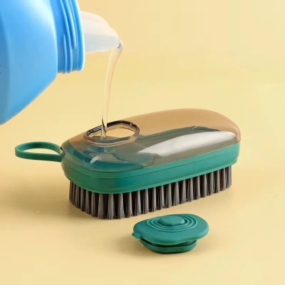 Durable Automatic Cleaning Brush Auto Soap Dispenser Soft Laundry Brush Multipurpose Household Brush Household Use