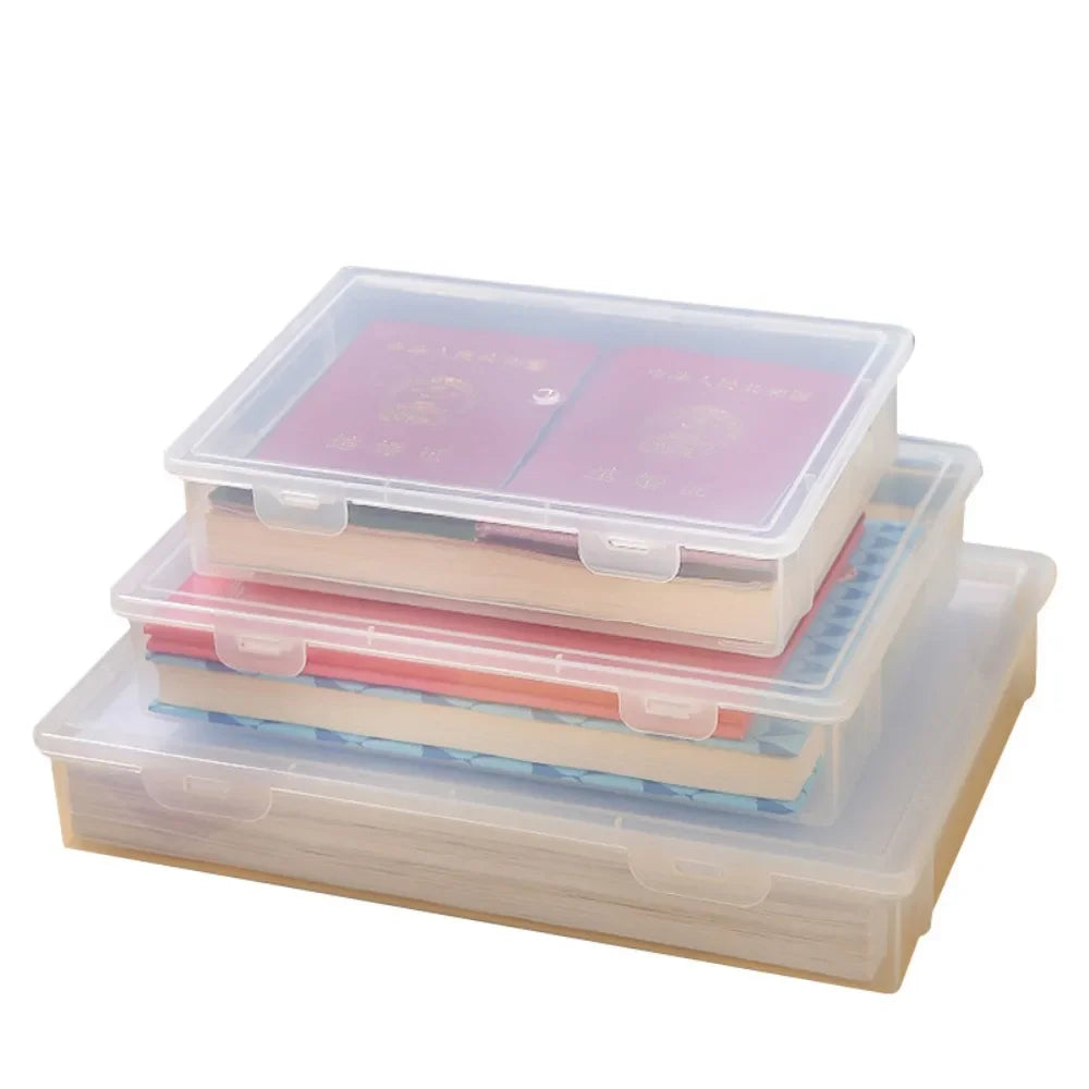 Document Organizer Household Certificate File A4 Box Important Information Household Registration Book Dust Proof Storage