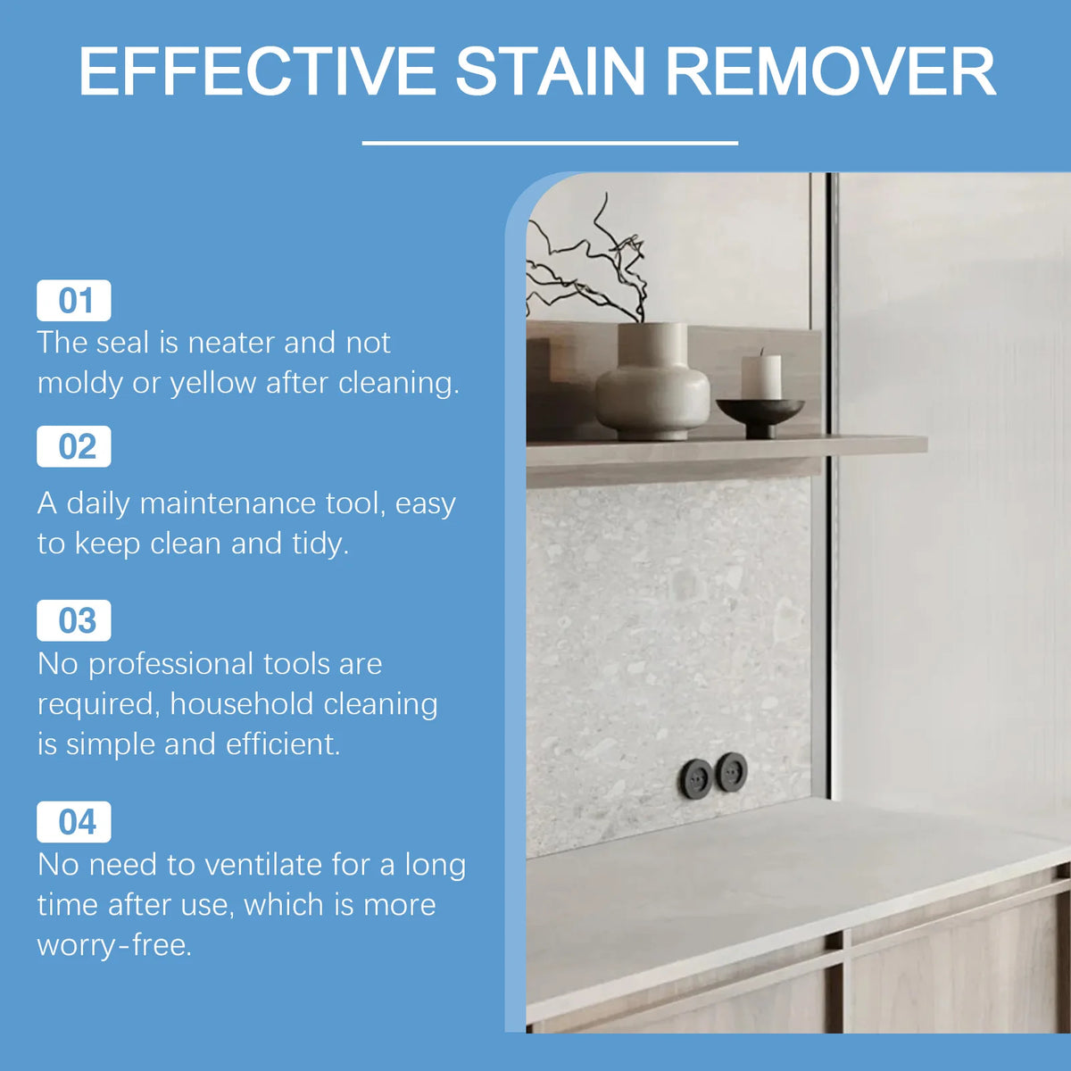 Jakehoe Stain Removal Gel Multipurpose Household Decontamination Cleaning Gel Household Sealing Ring Gap Decontamination Agent