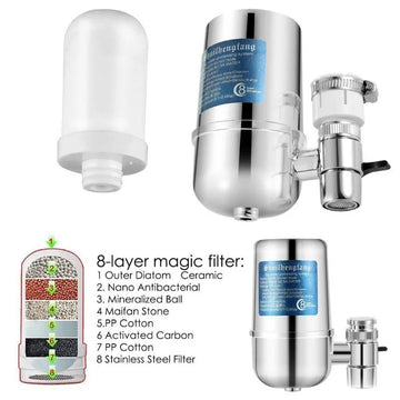 Electroplating Household Water Purifier Kitchen Purifier Faucet Filter Household Tap Water Filter
