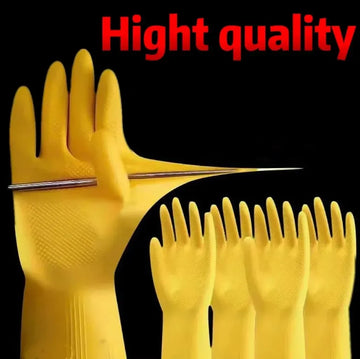 Household Dishwashing Gloves Waterproof Kitchen Washing Bowl Washing Clothes Vegetable Cleaning Car Washing Housekeeping Unisex