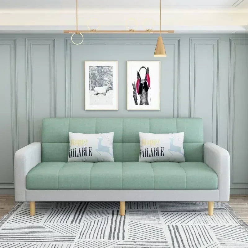 Household Goods Simple Andl Sofa Technology Fabric Sofa Small House Rental Household Simple And Modern Integrated Sofa Bed