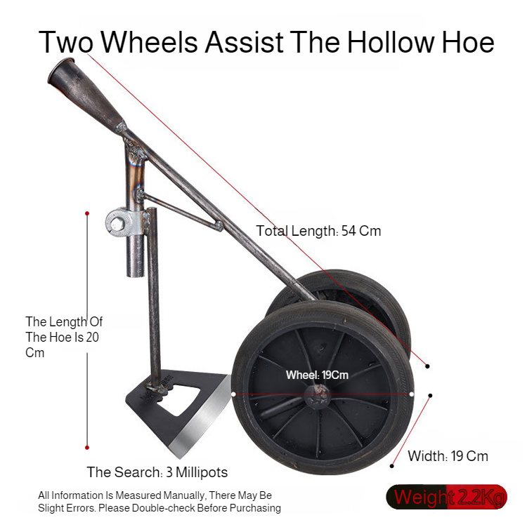 Household Hand-Pushed Hoe, Hoe, Hoe, Wheeled Hoe, Weeder, Garden Hoe, Micro Tillage Machine, Turning Soil, Trenching Plow, Push